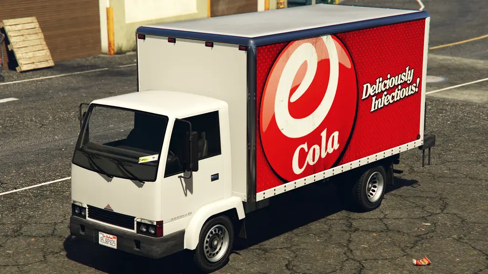 یک Mule متعلق به eCola در GTA V. (نمای زاویه عقب)