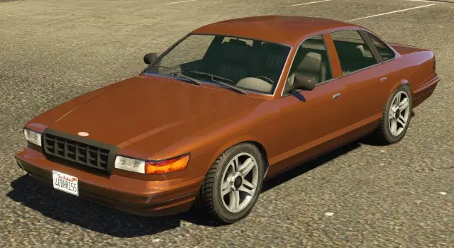 یک Stanier در نسخهی اصلی GTA V. (نمای زاویه عقب)