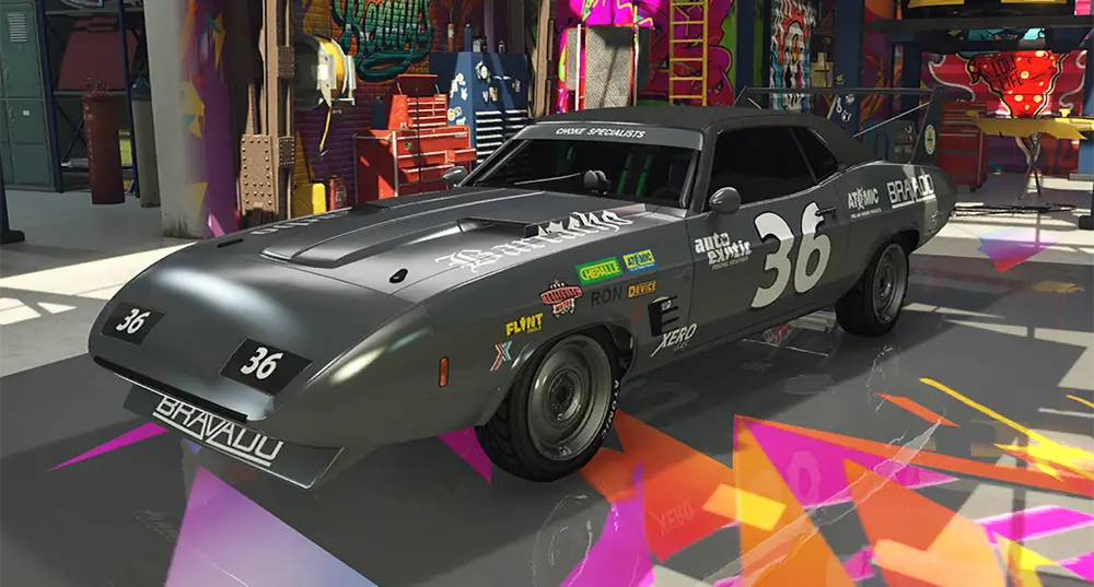 نمونهی اصلاحشدهی Gauntlet Classic Custom در Benny's Original Motor Works.
