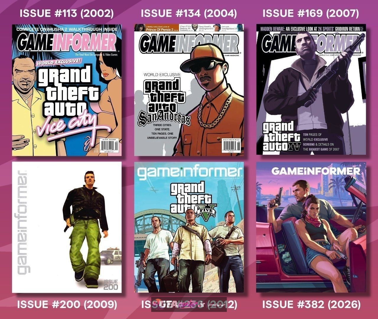 ۲۴ سال تاریخ GTA در Game Informer!